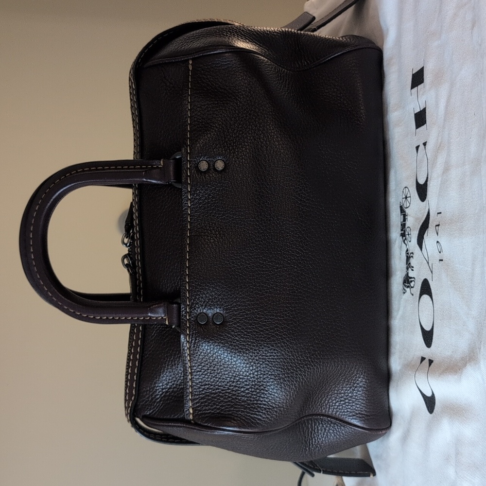 Coach 1941 Rogue Satchel In Oxblood - Picture 5 of 13